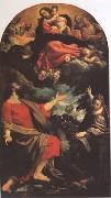 Annibale Carracci, The VIrgin Appearing to ST Luke and ST Catherine (mk05)